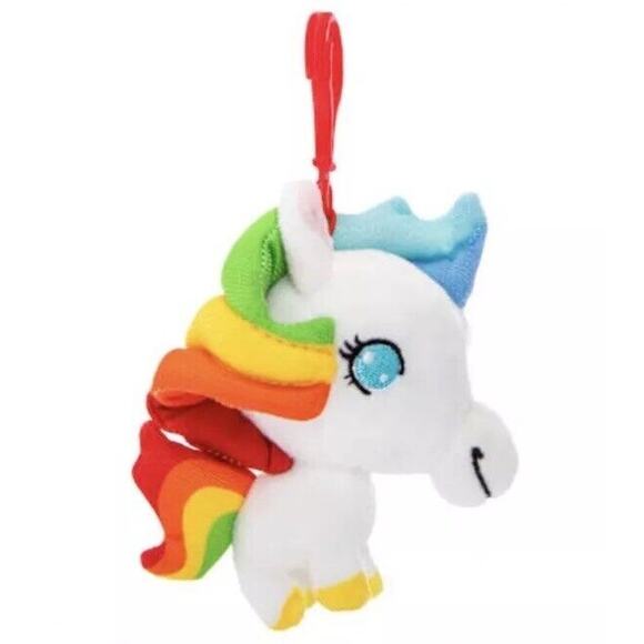 🔥CheeBee Rainbow Brite Starlite 4" PLUSH Backpack Clip Keychain BNWT🔥 - Picture 3 of 6